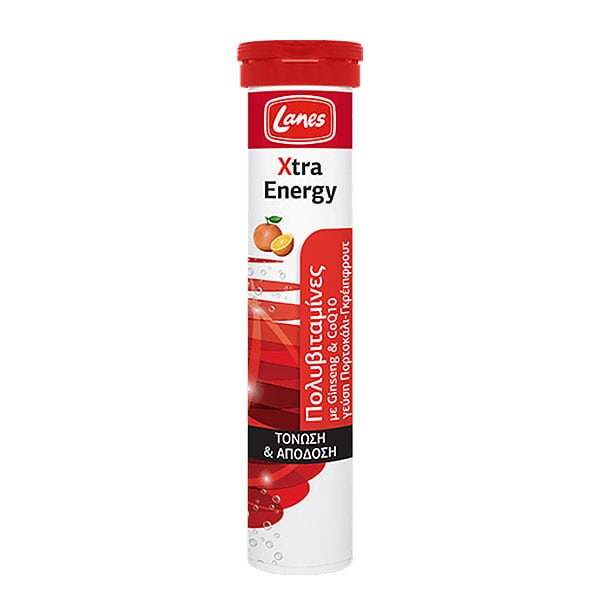 Lanes Mult Xtra Energy 20 αναβράζοντα δισκία