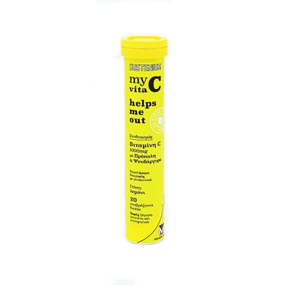 Menarini Sustenium My Vita C 1000mg με Πρόπολη & Ψευδάργυρο με Γεύση Λεμόνι 20 Αναβράζοντα Δισκία