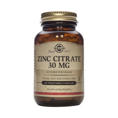 Solgar Zinc Citrate 30mg 100caps