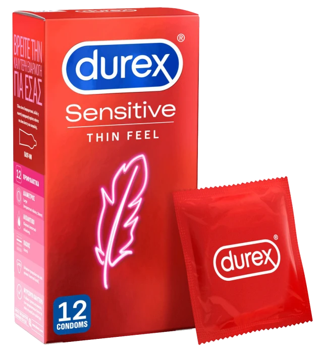 Durex Sensitive Thin Feel 12τμχ