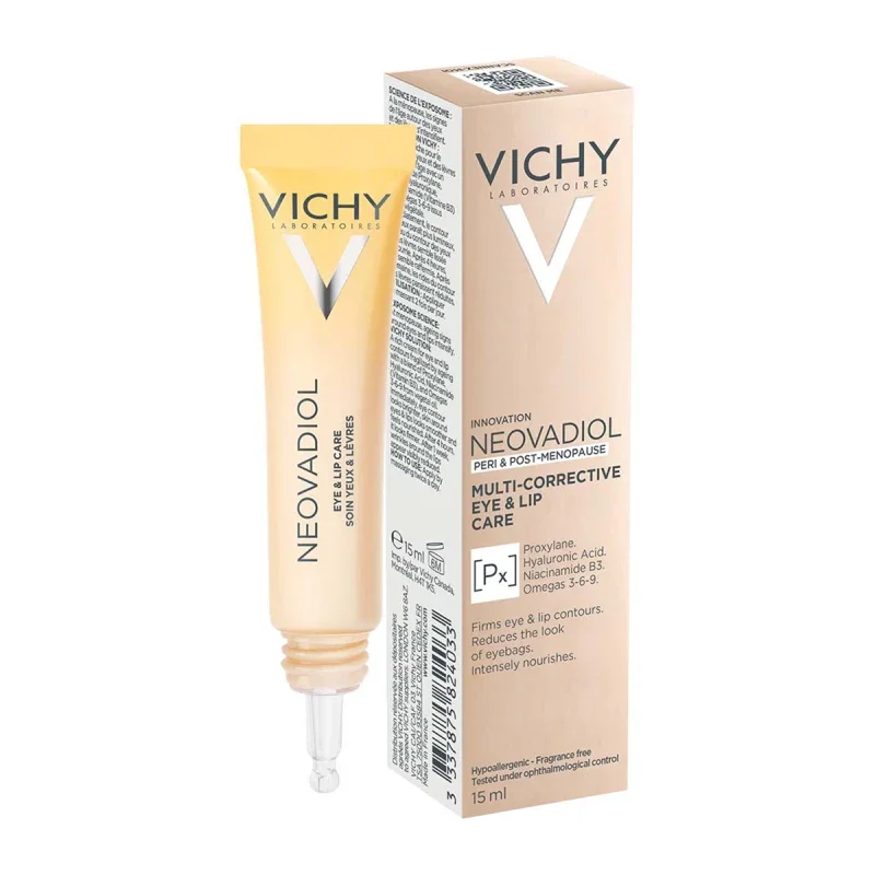 Vichy Neovadiol Multi-Corrective 24ωρη Αντιγηραντική Κρέμα Ματιών & Χειλιών για Ευαίσθητες Επιδερμίδες 15ml